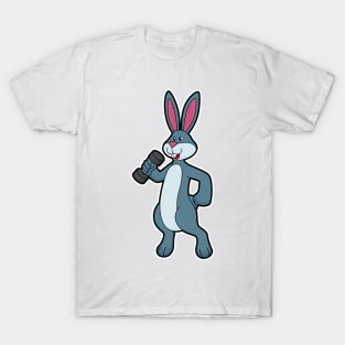 Rabbit at Strength training with Dumbbell T-Shirt